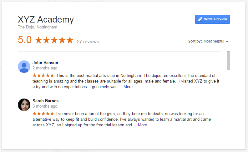 Online Reviews