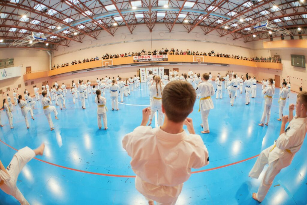 6ximacl6cdc - Why Transparent Pricing Increases Enrolment for Martial Arts Schools a group of people in a gym playing a game of karate