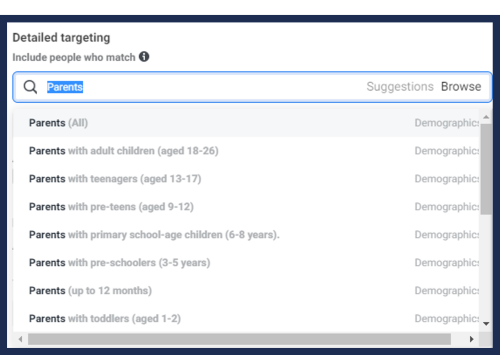 Facebook-Parents-Targeting Facebook-Parents-Targeting